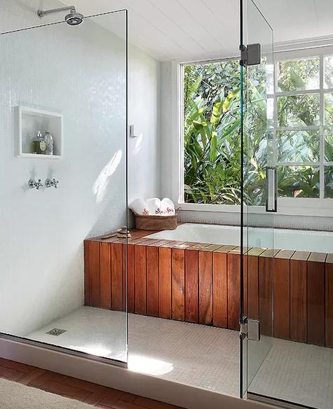 10 fantásticas zonas de banho com janela