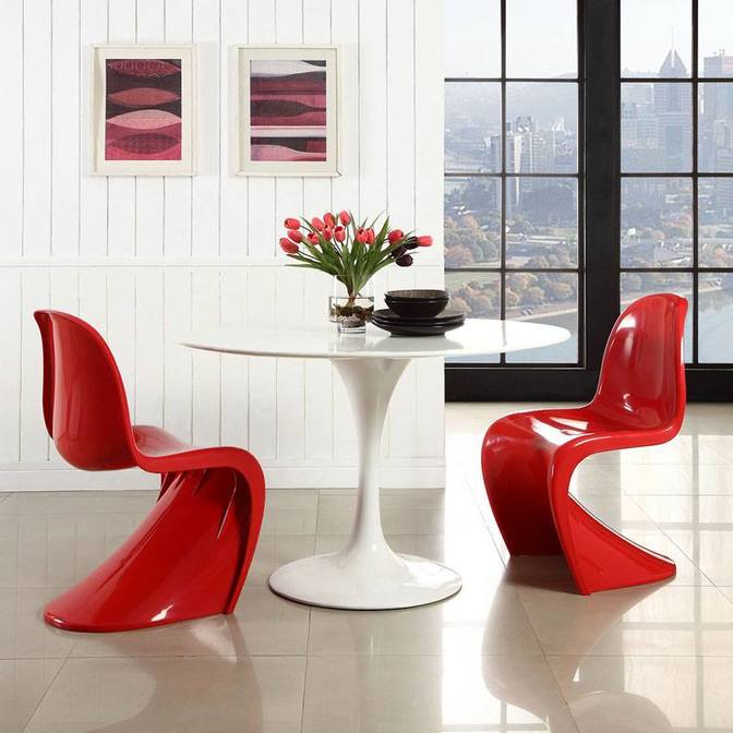 Panton Chair Classic vermelha by Vitra 