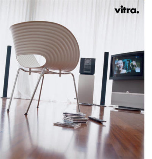 A cadeira Tom Vac by Vitra Decoração Sala de estar