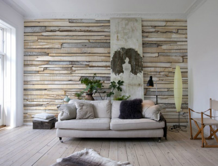 Papel de parede com textura de madeira