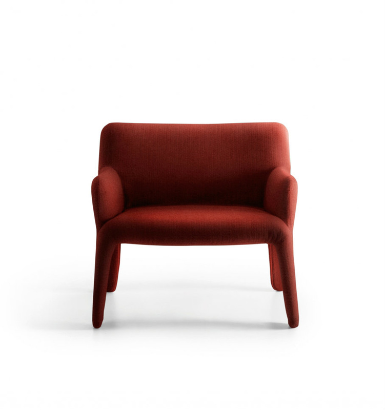 Cadeira Molteni Glove-Up - Vermelho