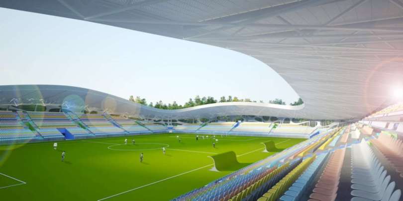Estádio de Futebol Borisov pelos arquitectos OFIS 