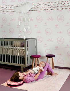 papel de parede infantil para quarto de meninas