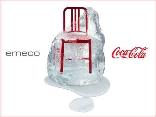cadeira Navy da Emeco feita de garrafas coca-cola 